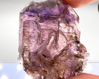 Super beautiful rare Elestial super seven Cluster scepter amethyst skeletal quartz crystal, Double terminated DT unpolished high vibrational