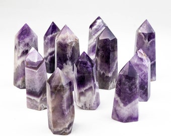 Beautiful Chevron Amethyst Towers Pillar Obelisks