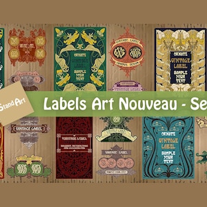 18 Art Nouveau Vector Covers