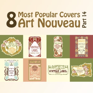 8 najpopularniejszych okładek wektorowych: Art nouveau - część 14