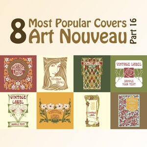 8 najpopularniejszych okładek wektorowych: Art nouveau - część 16