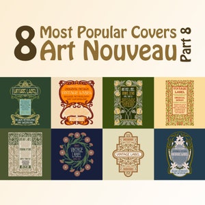 Okładki wektorowe Art nouveau - 8 najpopularniejszych - część 8