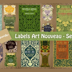 18 Art Nouveau Vector Covers