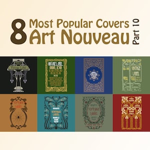 Okładki wektorowe Art nouveau - 8 najpopularniejszych - część 10