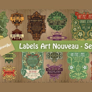18 Art Nouveau Vector Covers