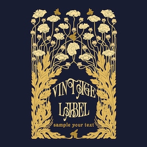 Art Nouveau Vector Covers, Art Nouveau clip art, Art Nouveau vintage label, Art Nouveau illustration, PSD, AI, SVG, Art Deco