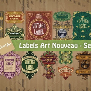 18 Art Nouveau Vector Covers