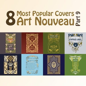 Okładki wektorowe Art nouveau - 8 najpopularniejszych - część 9