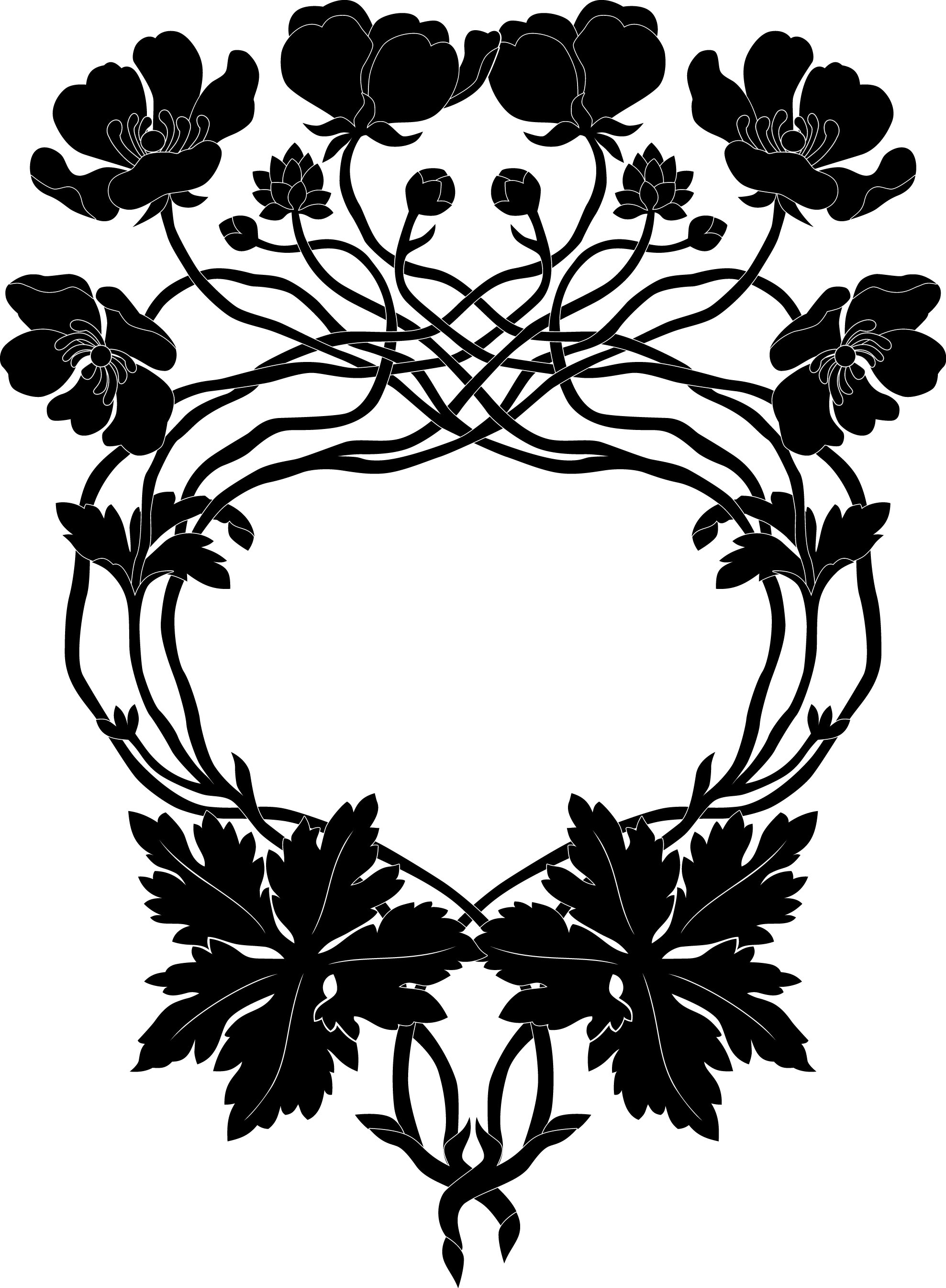 Art Nouveau Vector Covers, Art Nouveau Clip Art, Art Nouveau Vintage