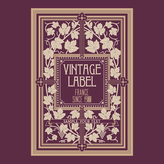 Art Nouveau Vector Covers, Art Nouveau Clip Art, Art Nouveau