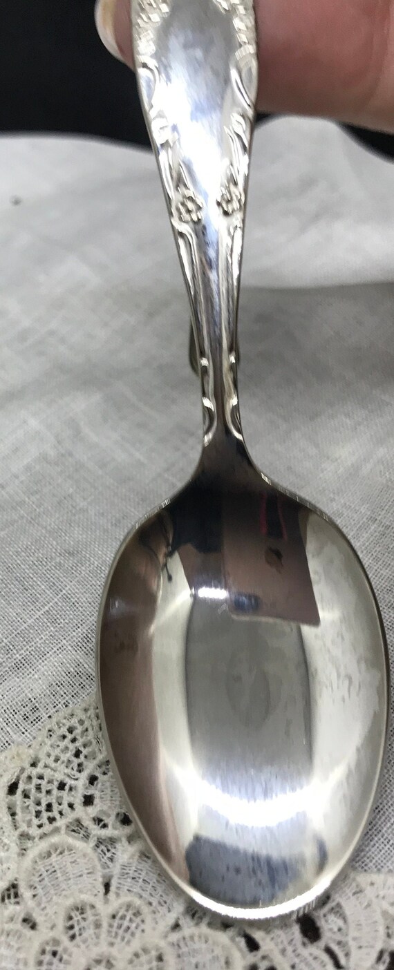 Curved Handle Baby Toddler Spoon silverplate 1960 Etsy Australia