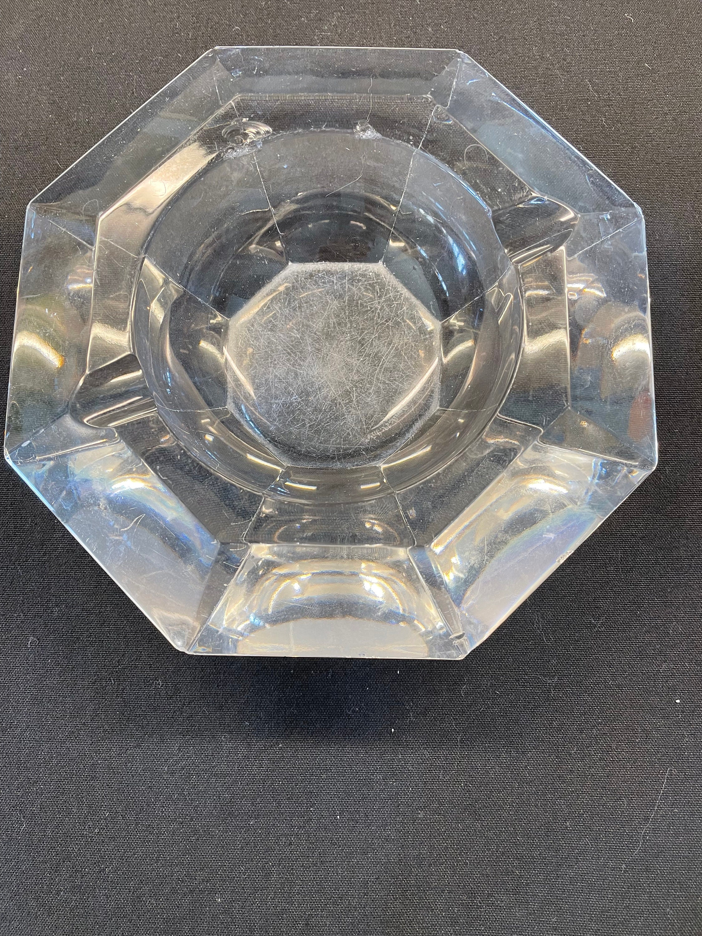 Vintage Val St Lambert Large Deep Heavy Crystal Octagon Amadis Cigar  Ashtray - Etsy