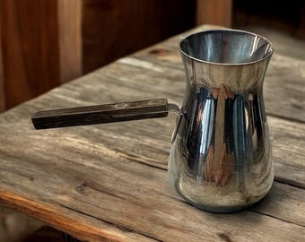 Vintage Gorham Silverplate Coffee Pot with Wooden Handle