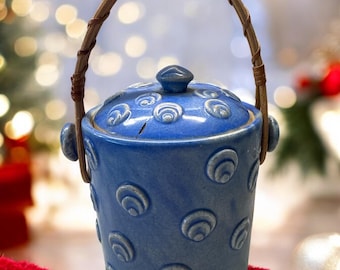 Vintage Japanese Satsuma Pottery Lidded Pot Storage Jar
