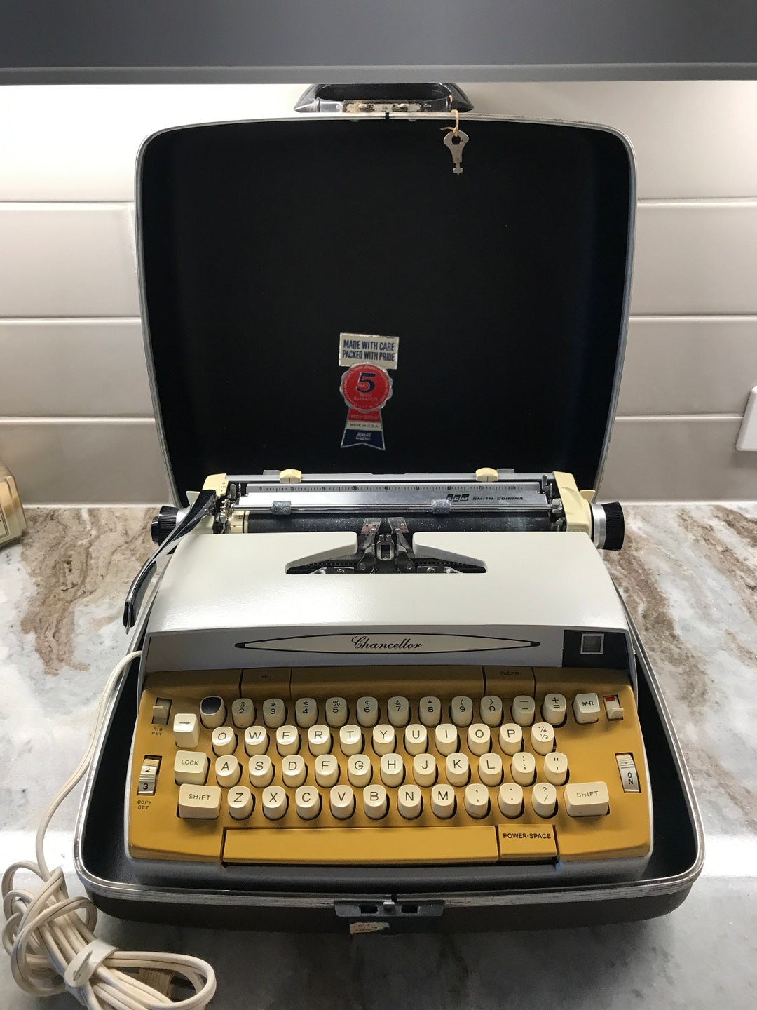 Vintage 1960's JEWELED ESCAPEMENT Ruby Gem Smith Corona Etsy