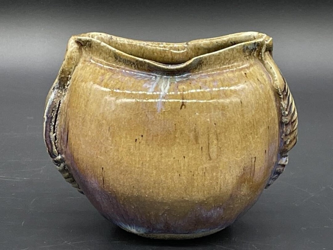 Signed Studio Art Pottery Vase Vessel Wheel Thrown Mid Century Modern ...