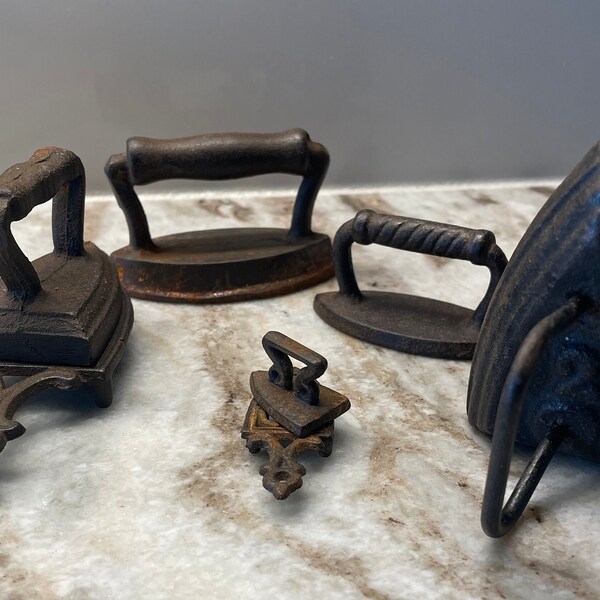 Antique Cast Iron Irons Etsy