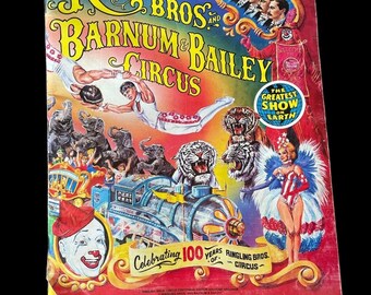 1984 Ringling Bros Barnum Bailey Circus Centennial Program 100th Anniversary