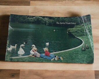 Vintage 1983 promotional portfolio titled “The Spirit of Forest Lawn,” produced for Forest Lawn Memorial-Park in Southern California.