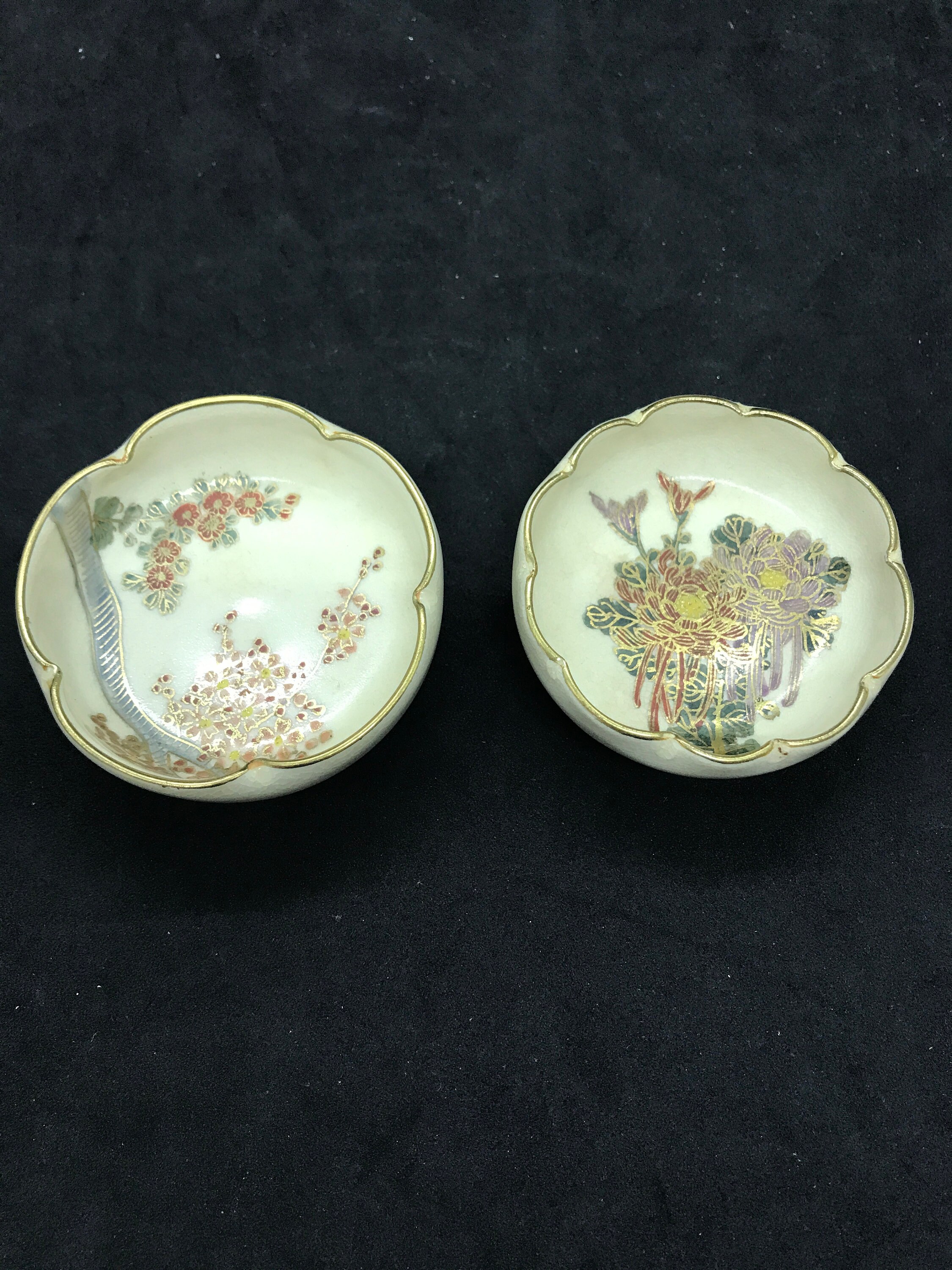 Vintage Pair of Asian Soy Sauce Dish Dipping Bowls Japanese Etsy