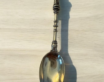Antique Elkington Silverplate APOSTLE SPOONS of St. Andrew Holding a Cross Antique 1876