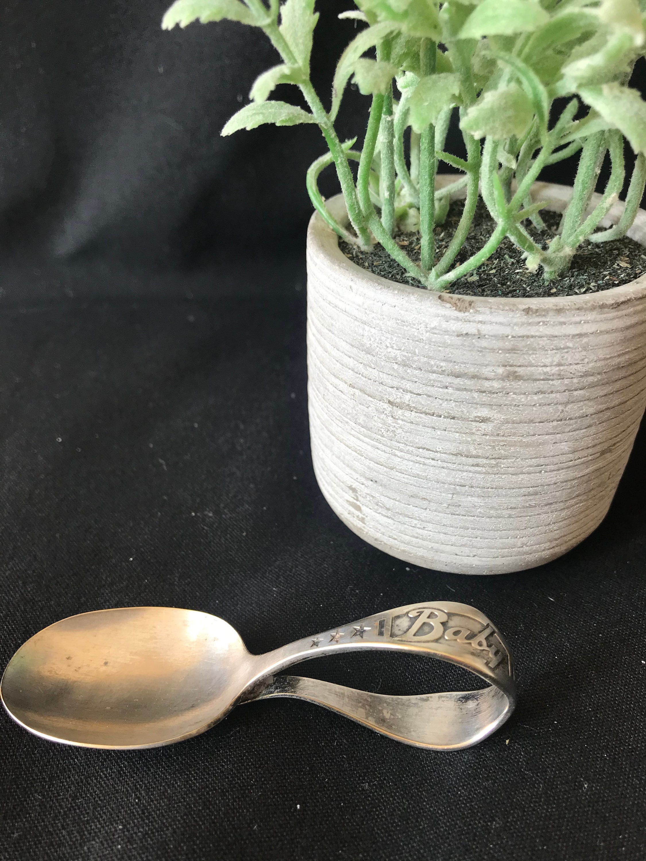 Antique Imperial Silver Plate toddler baby spoon marked BABY Etsy