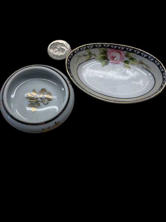 Antique Limoges France and Noritake Japan Small Tr