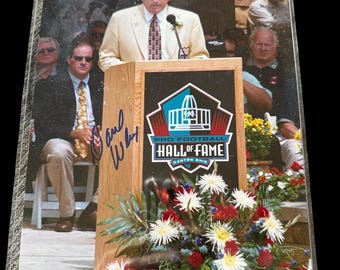 Dave Wilcox Signed 8x10 Photo 2000 Pro Football Hall of Fame San Francisco 49ers Autograph
