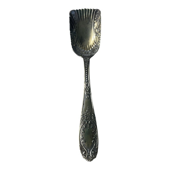 Vintage Crown Silver Plate Co Sugar Shovel Spoon 1911 Pattern Gold
