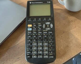 Texas Instruments TI-86 Graphing Calculator Tested Working Vintage School TI86 with a slide cover