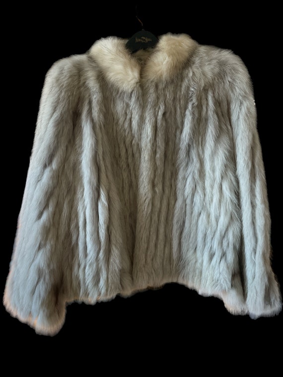 Vintage Saga Fox Fur Waist Coat Size Large