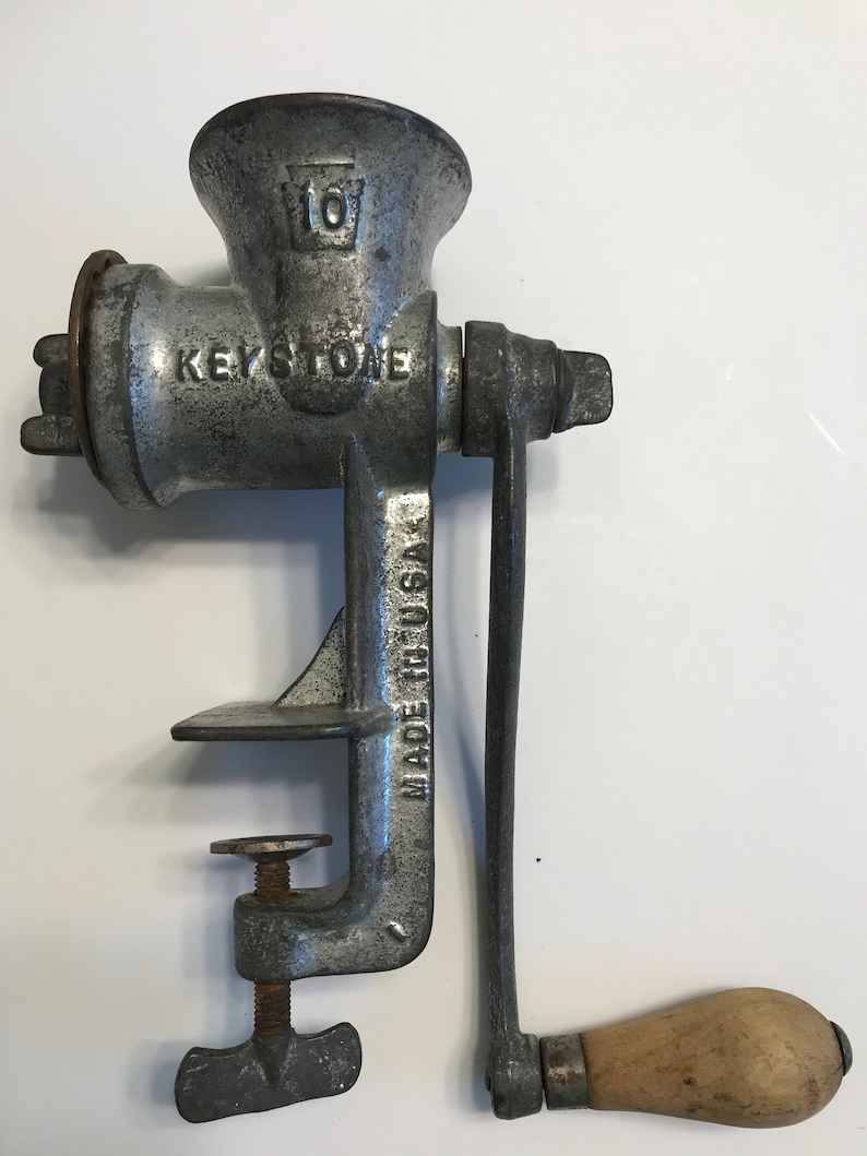 Vintage Cast Iron Keystone 10 Tabletop Meat Grinder C.I. Co Etsy
