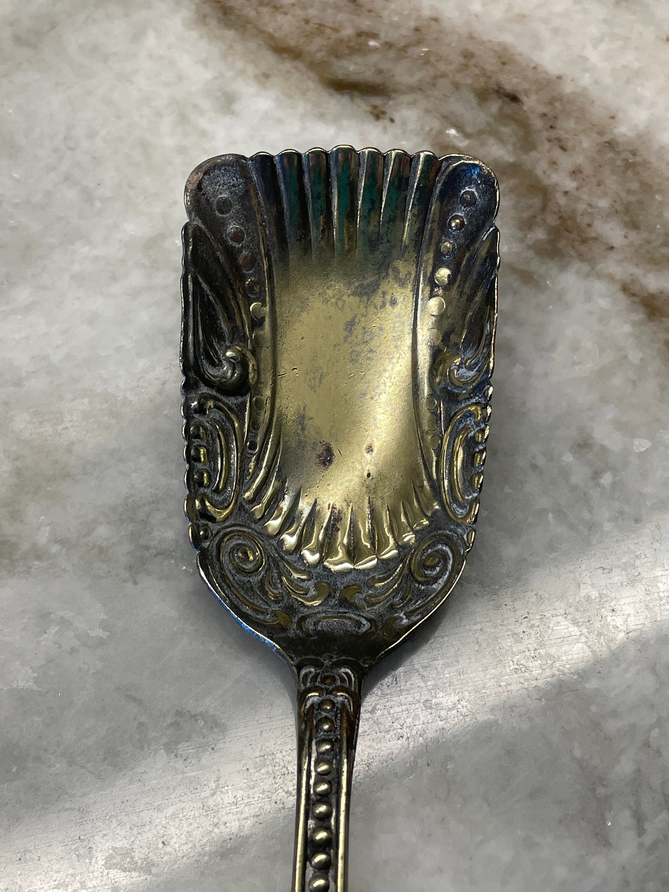 Vintage Crown Silver Plate Co Sugar Shovel Spoon 1911 Pattern Etsy