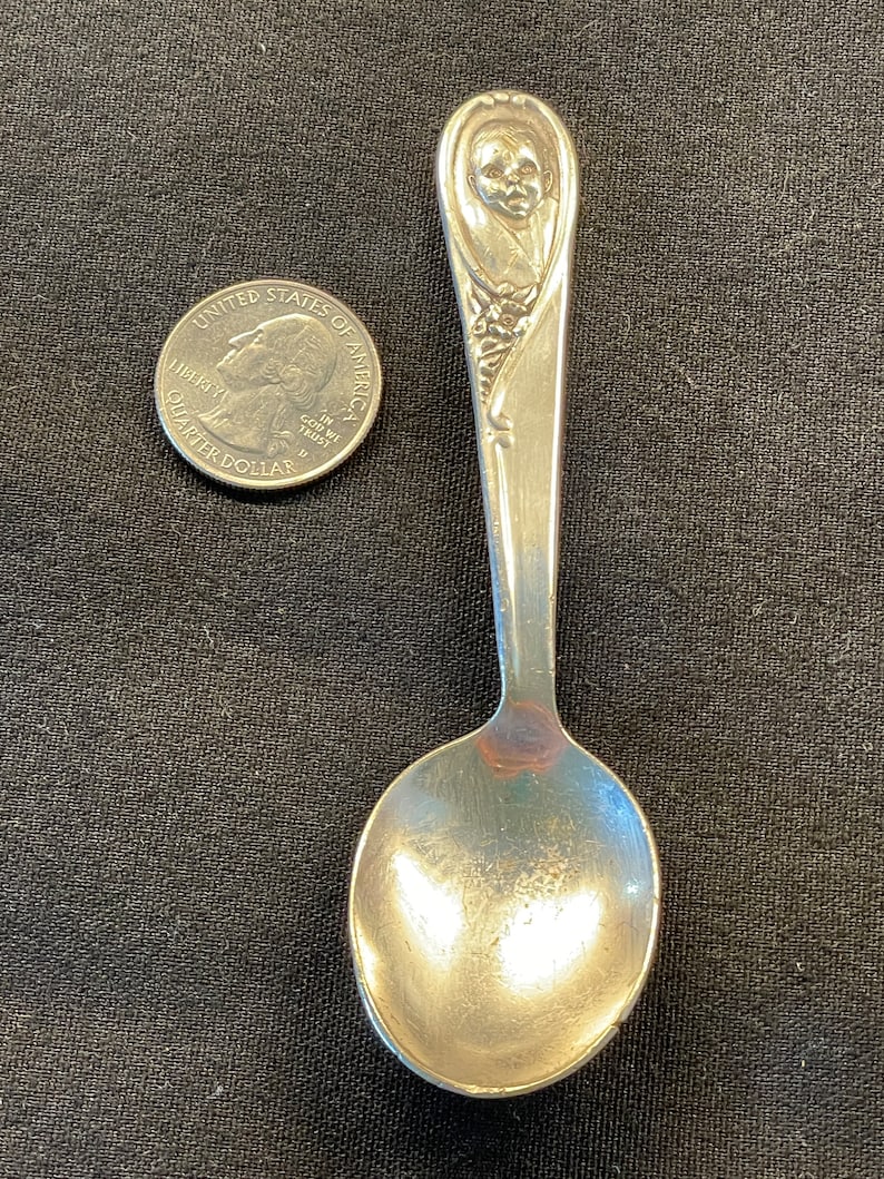 Vintage GERBER BABY SPOON Short Handle Winthrop Silver Plate Etsy