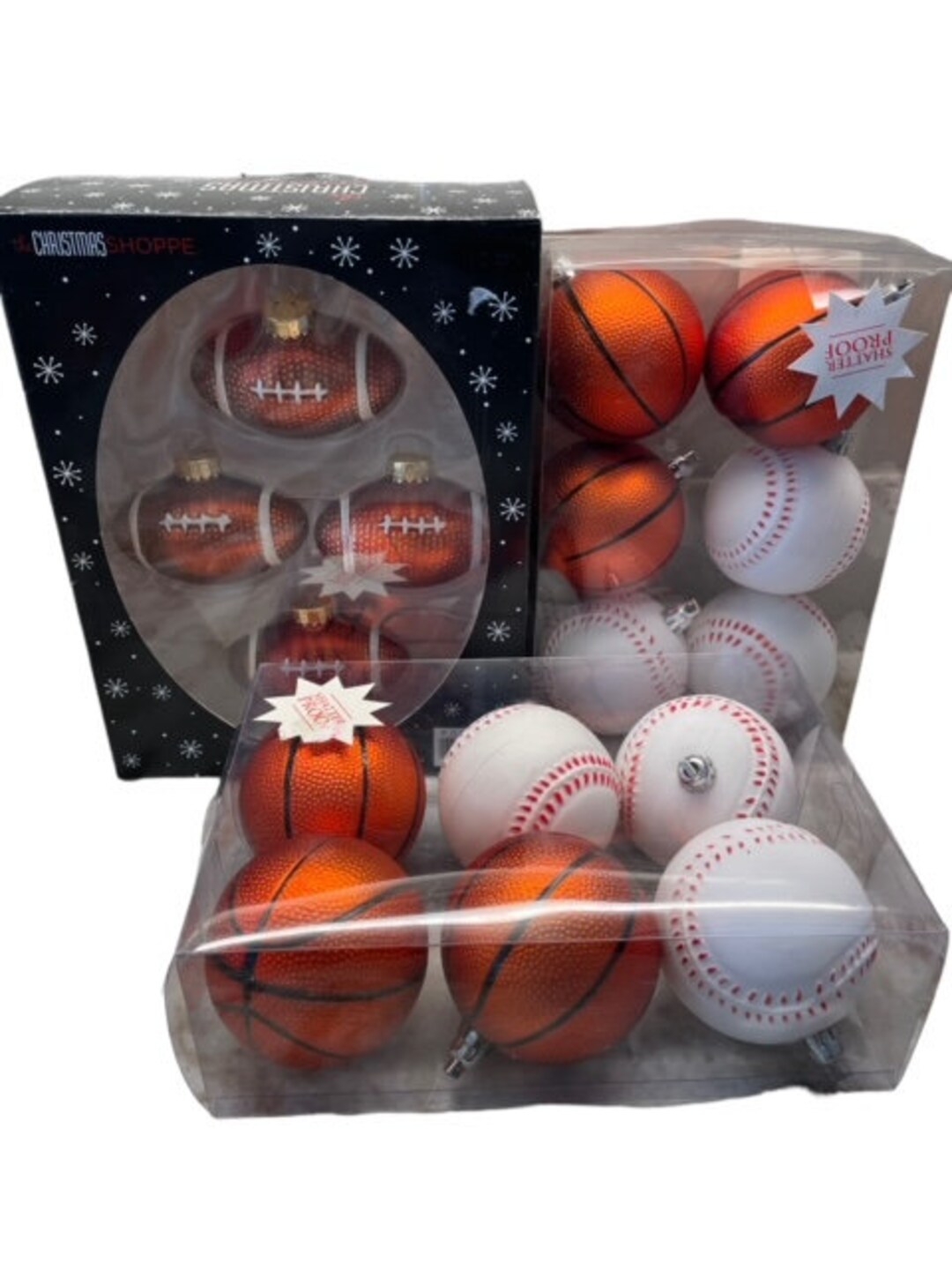 Vintage Lot of Sports Themed Christmas Ornamentsfootballbaseball Etsy