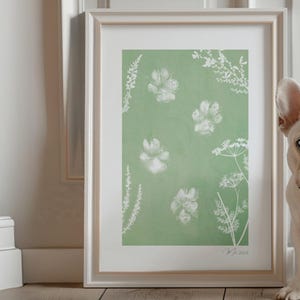 Personalised Dog Paw Prints • Custom Paw Print Art • Actual Paw Print • Personalised Dog Paw Print • Dog Memorial Gift • Cat Paw Dog Paws