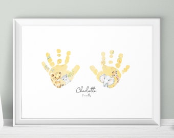 Baby Handprint Kit Baby Handprint Handprint Ornament Etsy