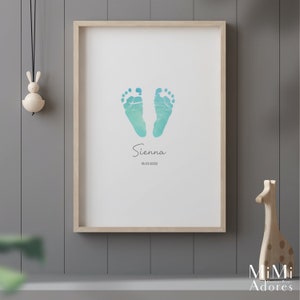 Baby Hand and Footprint Kit - Personalized Baby Gifts, Baby Footprint Kit,  Newborn Keepsake Baby Handprint Kit, Baby Nursery Decor, New Baby Gift  Sets, Baby Sho…