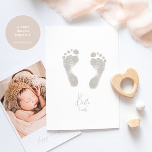 Kit mani e impronte del bambino di MiMi Adores / Kit stampa senza inchiostro Deluxe / Regalo per bambini unisex / Regalo per neonati / Regalo per baby shower