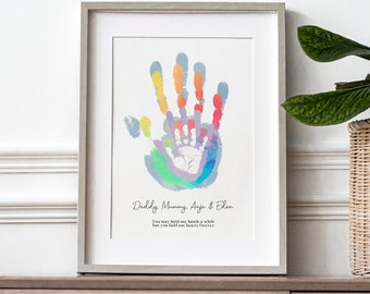 Family Handprint Art | Family Hand Print Kit Included | Family Hands | Handprint Art | Personalised Family Print | Mum Dad gift from kids