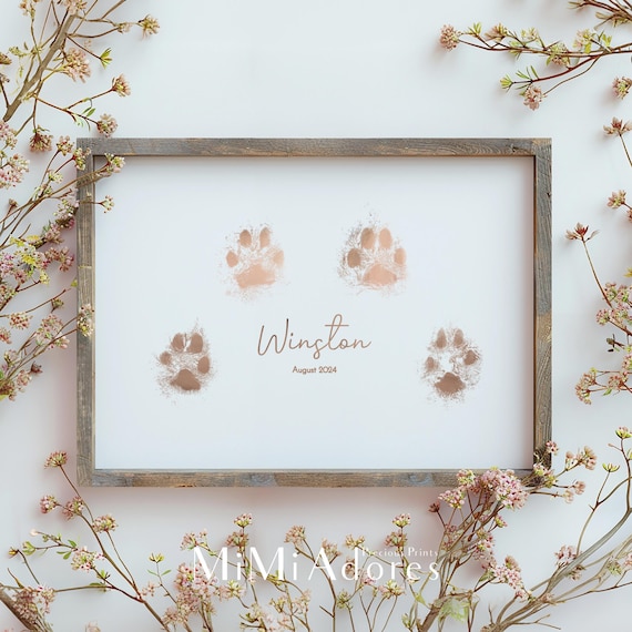 Dog Paw Print Frame Ideas