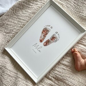 Personalised Family Hand Print Art in Stunning Watercolour Inkless