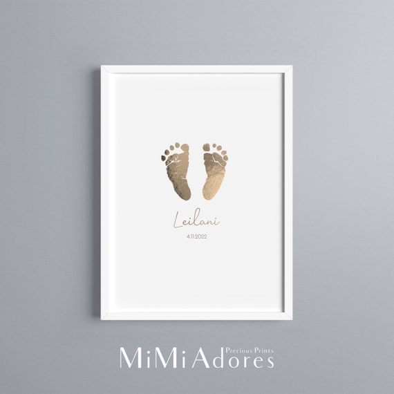 Baby Hand and Footprint Kit, New Born Baby Girls Gift, Registry for Baby,  Gender Reveal Gifts, Baby Footprint Kit, Gifts for New Mom, Newborn Gifts