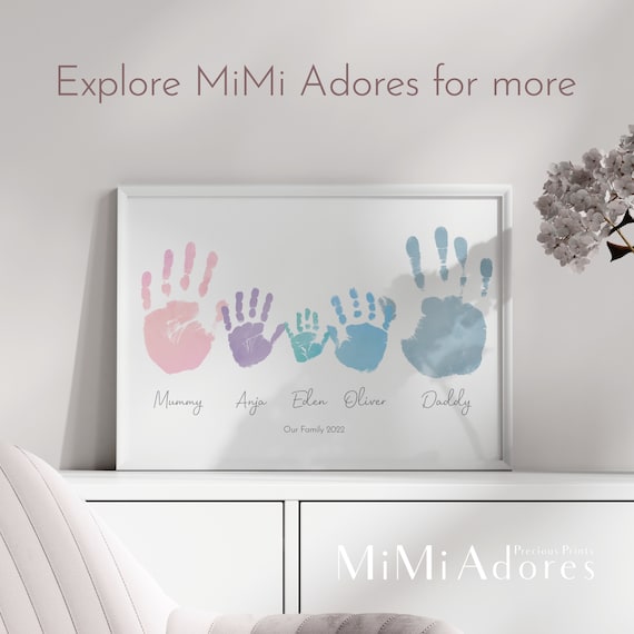 Handprint Footprint Photo Art Inkless Kit Included Customised Baby Keepsake  Personalised Baby Gift New Mum Dad Gift Baby Shower - Etsy Hong Kong