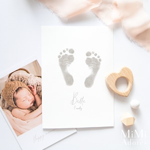 No-touch Inkless Baby Hand and Footprint Kit Painless Perfect Prints  Without a Drop of Ink on Your Child Inkless Print Kit black 