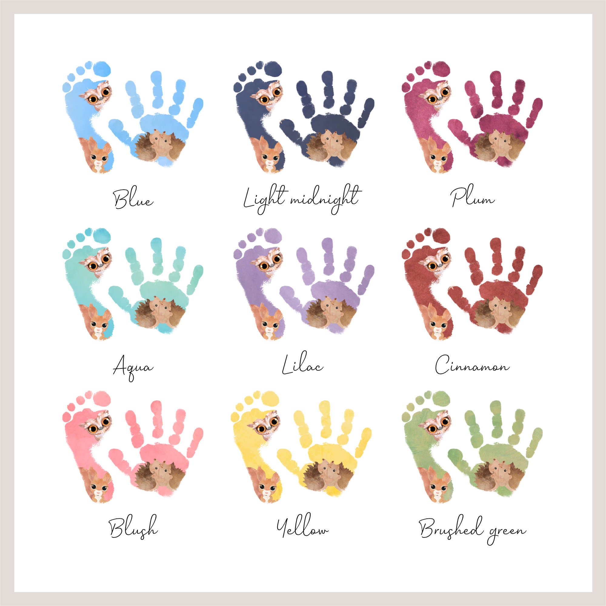 Newborn Baby Hand and Footprint Kit, Baby Keepsake Shower Gifts for Mom  Handprint Toddlers Souvenir Accessories Ornament Maker - AliExpress