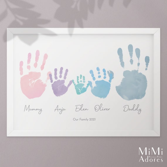 Family Covid-19 Handprint Sign