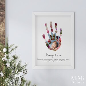 Handabdruck Andenken Vorlage Leinwand Geschenk Mutter Etsy