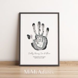 Family Handprint Art Family Hand Print Kit Included Family Hands