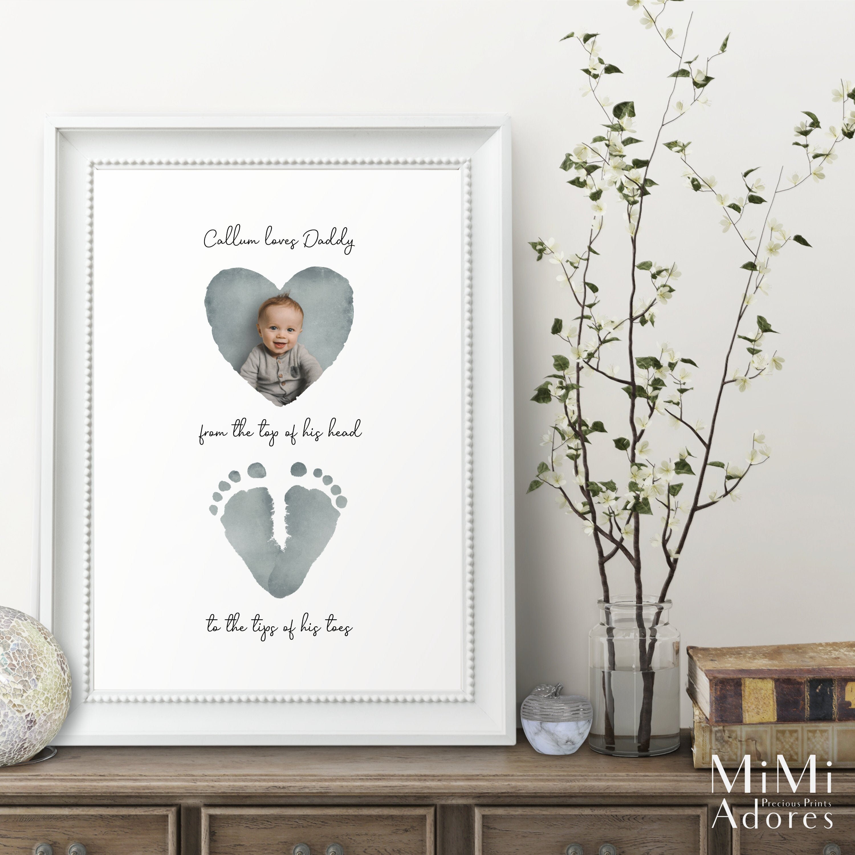 Kit Empreintes Familiales SENLINLIN Pour 5 Personnes - Peinture Non Toxique, Souvenir Bébé, Cadeau Naissance Personnalisé